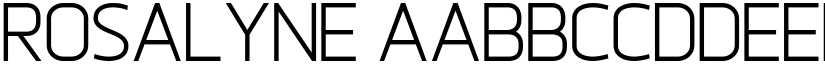 Rosalyne font