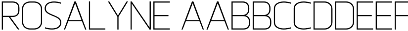 Rosalyne font