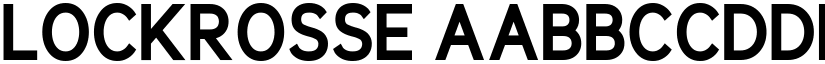 Lockrosse font