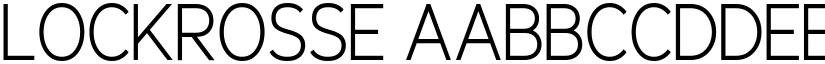 Lockrosse font