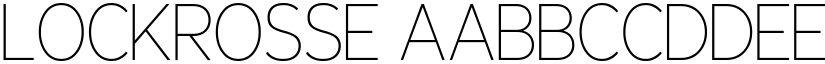 Lockrosse font