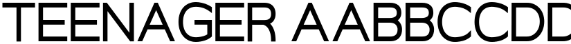 Teenager font