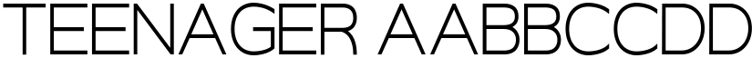 Teenager font