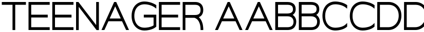 Teenager font