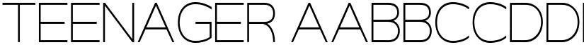 Teenager font
