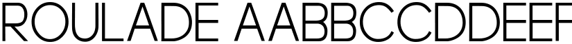Roulade font