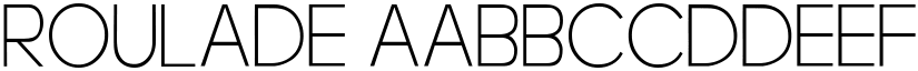 Roulade font