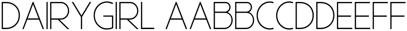 Dairygirl font