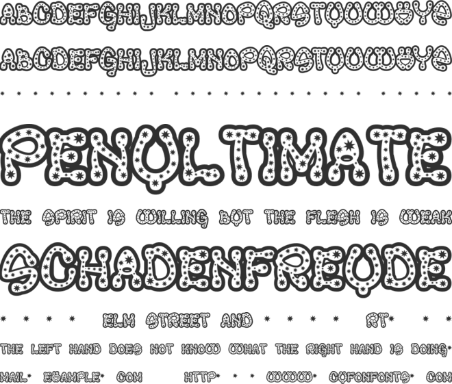 Rave Queen font preview
