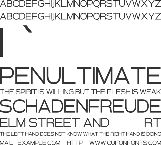 Monoheist font preview