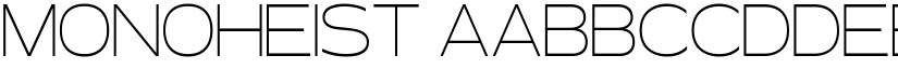Monoheist font