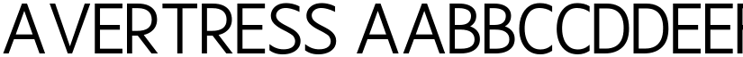 Avertress font