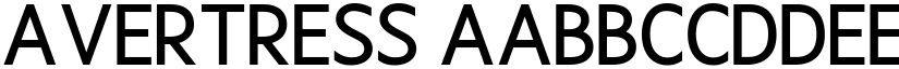 Avertress font