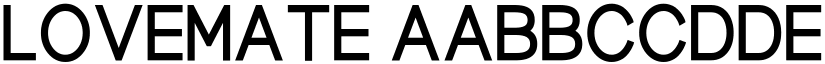 Lovemate font