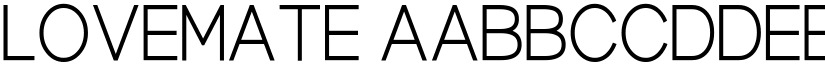 Lovemate font