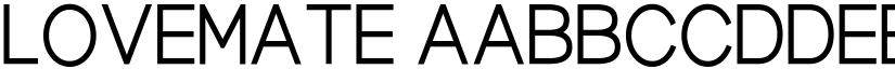 Lovemate font
