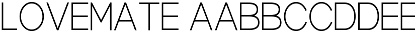 Lovemate font