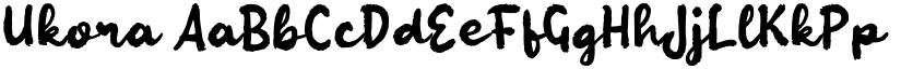 Ukora font
