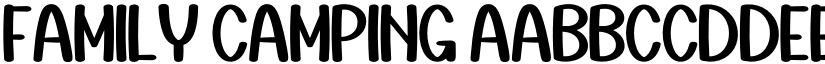 Family Camping font