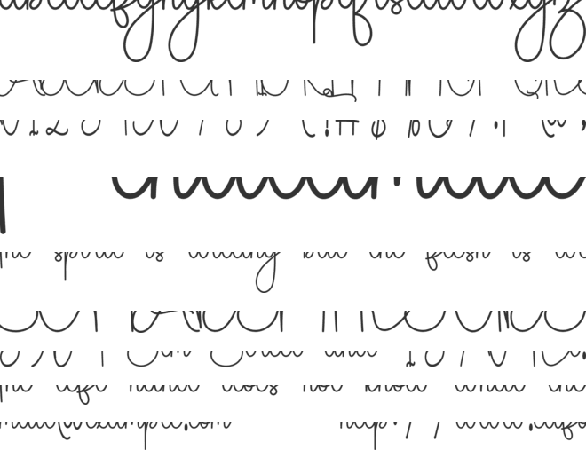 Daily Handmade font preview