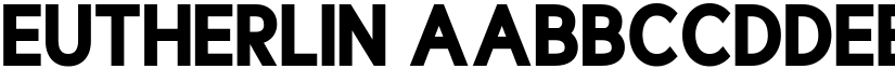 Eutherlin font