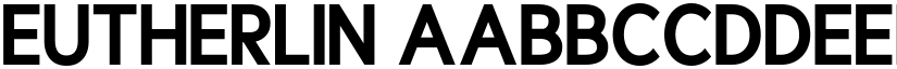 Eutherlin font