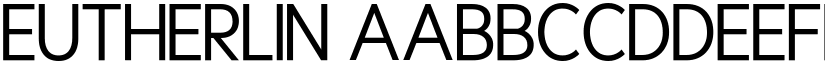 Eutherlin font