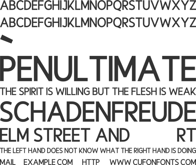 Eutherlin font preview