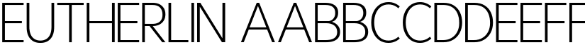 Eutherlin font