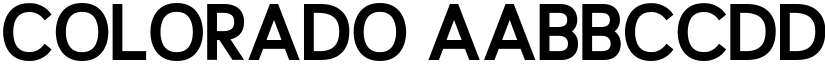 Colorado font