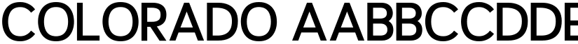 Colorado font