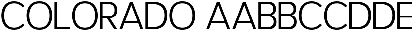 Colorado font