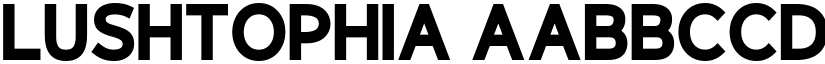 Lushtophia font