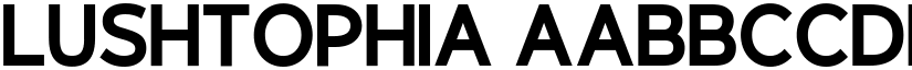 Lushtophia font