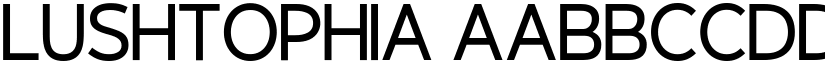 Lushtophia font