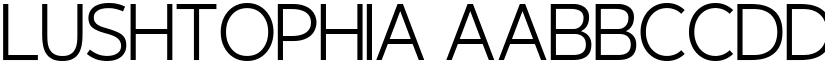 Lushtophia font