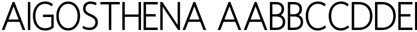 Aigosthena font