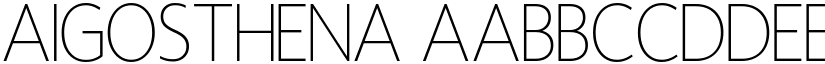 Aigosthena font