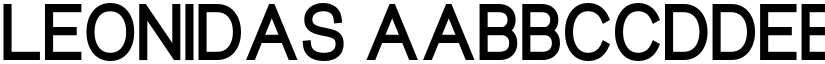 Leonidas font