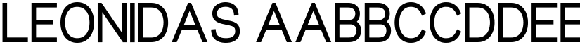 Leonidas font
