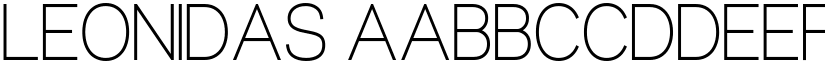 Leonidas font