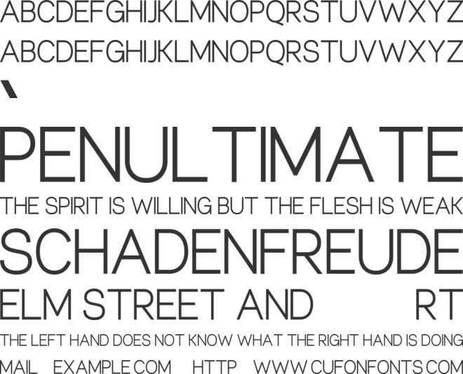 Leonidas font preview