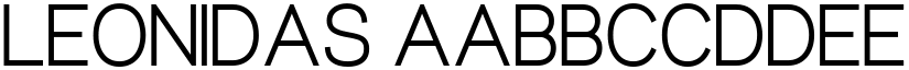 Leonidas font
