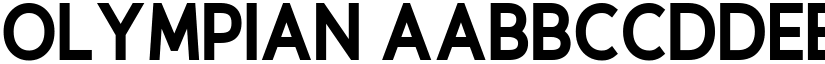 Olympian font