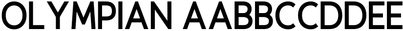 Olympian font