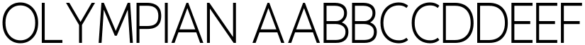 Olympian font