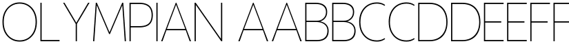 Olympian font