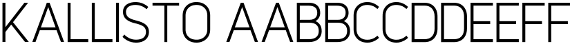Kallisto font