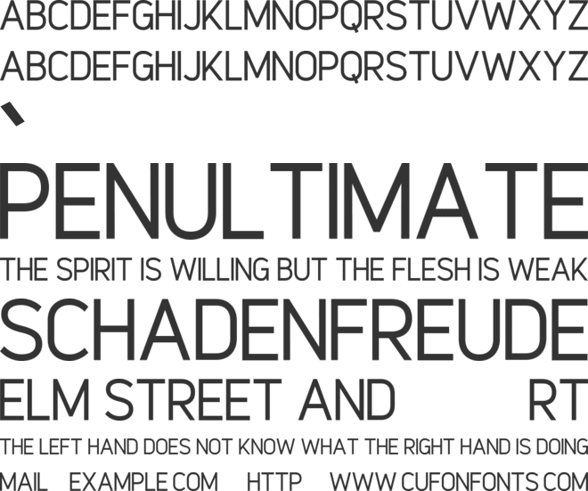 Kallisto font preview