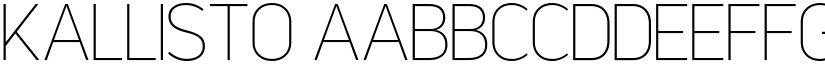 Kallisto font